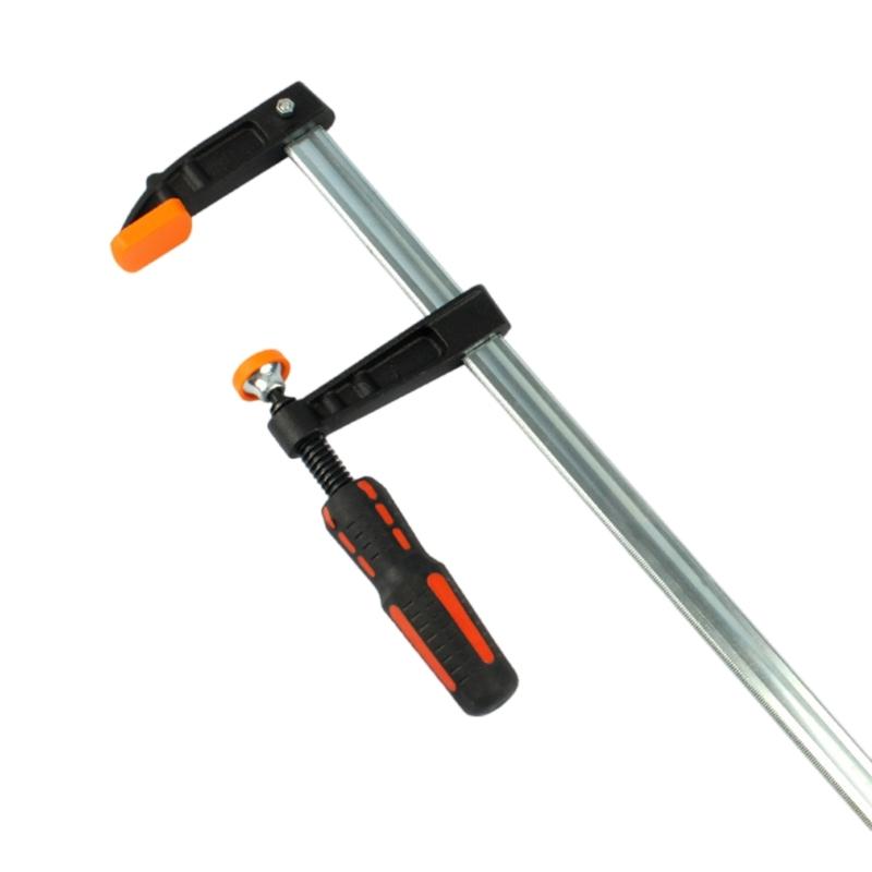 F Clamp with Ergonomic Design for Woodworking and Crafting Applications Heavy Duty Adjustable Metal Working Bar Clamp