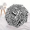 1pc Doodle Art Automatic Open/Close Umbrella with One Touch Button,, Windproof Design   Lightweight Portable Umbrella for Women & Men6101