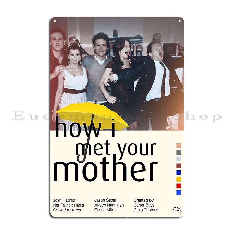 

How I Met Your Mother himym minimalist Umbrella Metal Plaque Poster Living Room Party Garage Wall Print Tin Sign Poster 40x30cm
