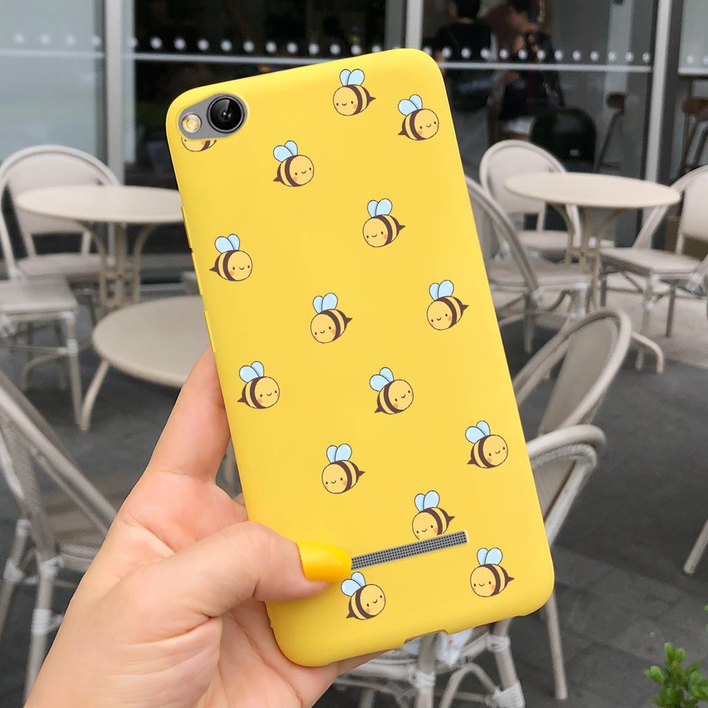 Phone Case For Xiaomi Redmi 4A 5A 6A 7A Case Lovely Cartoon Silicone Cover Candy Color Soft Funda For Redmi 4a 5 a 6a 7a Coque