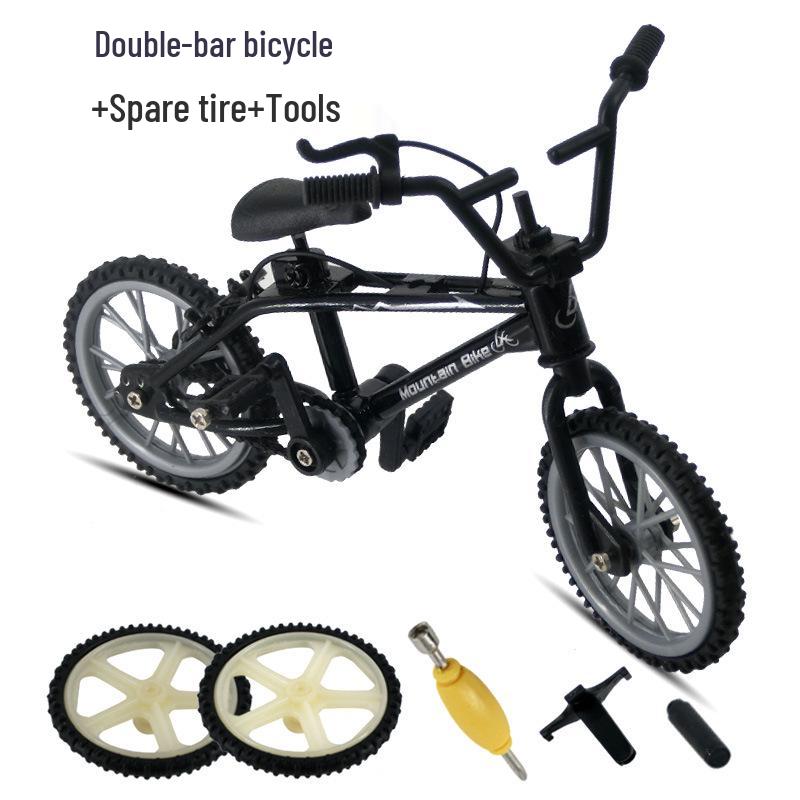 Mini Alloy Finger Bicycle Toy - Creative Desktop Simulation Game