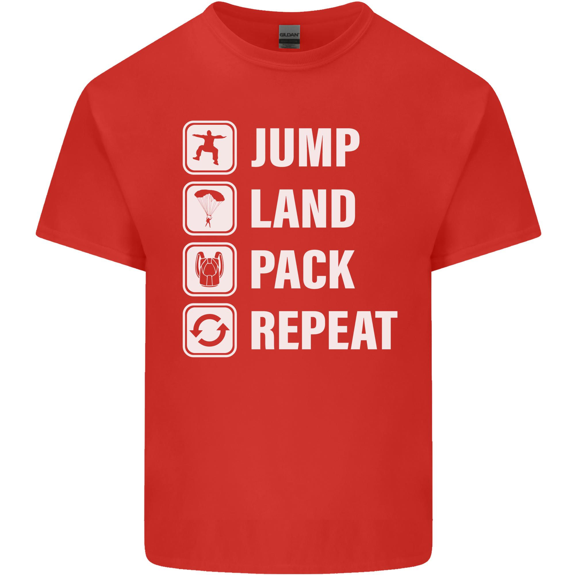 Skydiving Jump Land Pack Funny Skydiver Unisexs Light Cotton TShirt S
