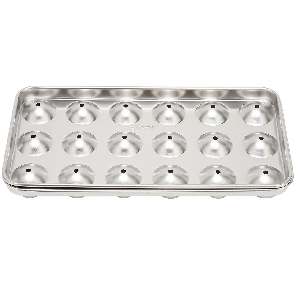 2 Piece Reusable 304 Stainless Steel Stainless Steel Ice Tray With Lid Ball Shaped Ice Cube Mold Ice Cube Tray Home Kitchen