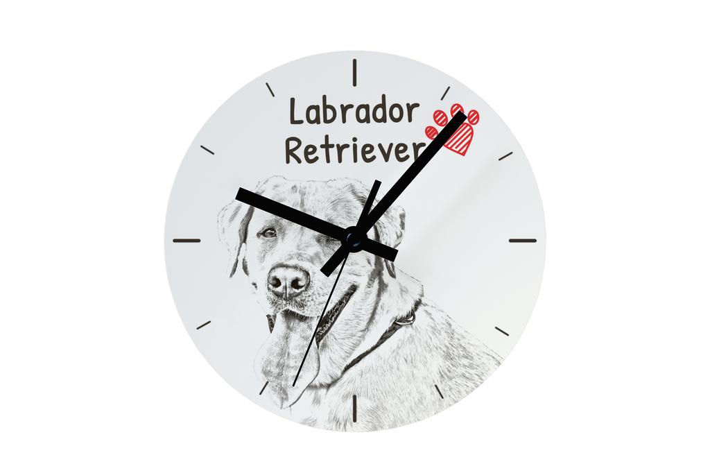 Labrador Retriever – Wall clock with a dog, shelf clock with a print | Art-Dog