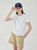 A Leaf Mono A Embroidered Logo T-Shirt_Ivory