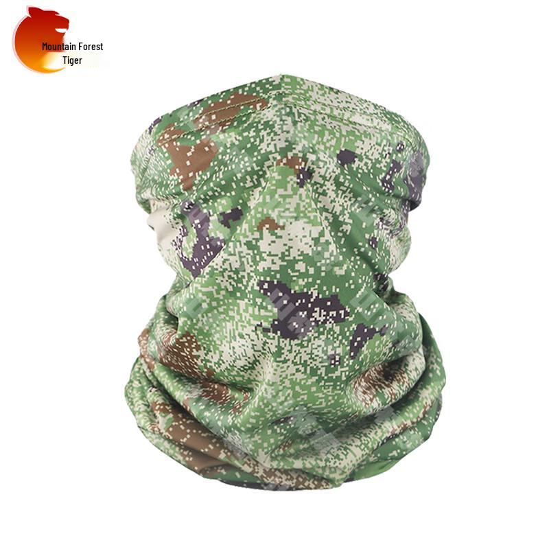 Mountain Forest Tiger Camouflage Outdoor Face Masks, Neck Gaiters & Arm Sleeves