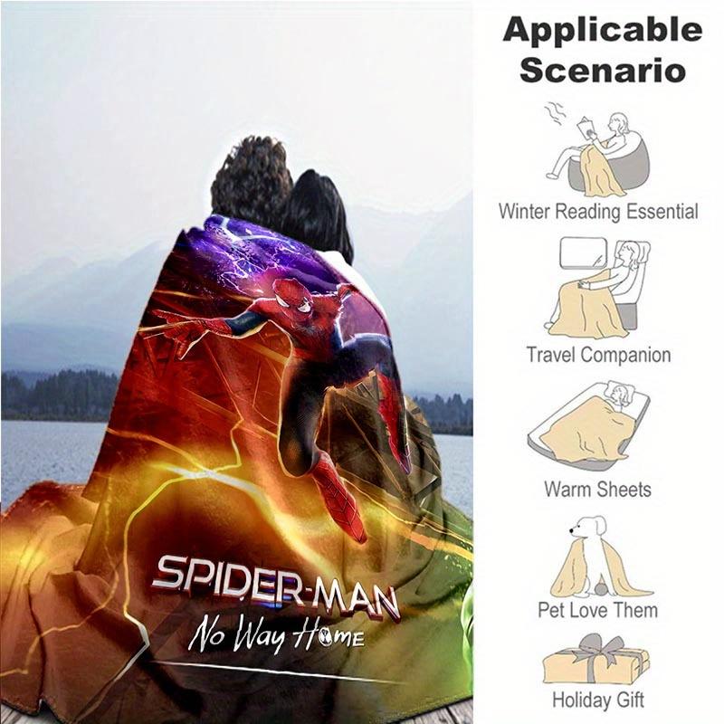 1pc Spider-Man Printing Blanket - Soft, All-Season Throw for Living Room, Bedroom,Personalized Gift with Adorable Cartoon Design