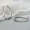 Silberne Möbius-Schleifen-Ohrringe mit elegantem Retro-Stil, geeignet für Damen-Alltags-Party-Ohrringe