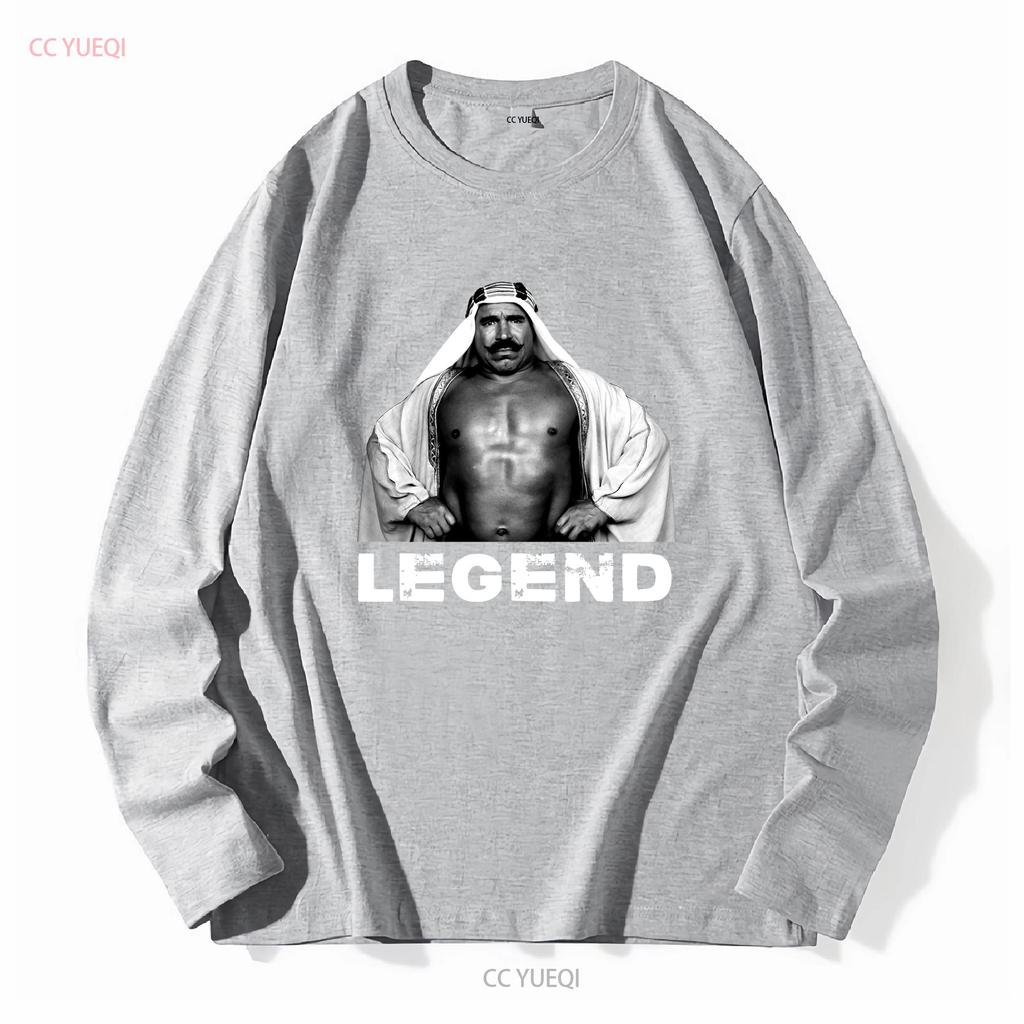 The Iron Sheik Legend Fan V2 T Shirt long or short sleeves vintage Washed Versatile Top For Everyday Wear fashion Comfortable