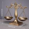 Decorative Balance of Justice Rustic Look Sculpture Sturdy Scale for