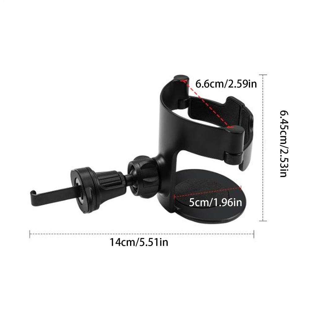 Car Cup Holder - Air Vent Mounted Bottle Stand, Anti-Vibration Bottle Stand and Ashtray Bracket