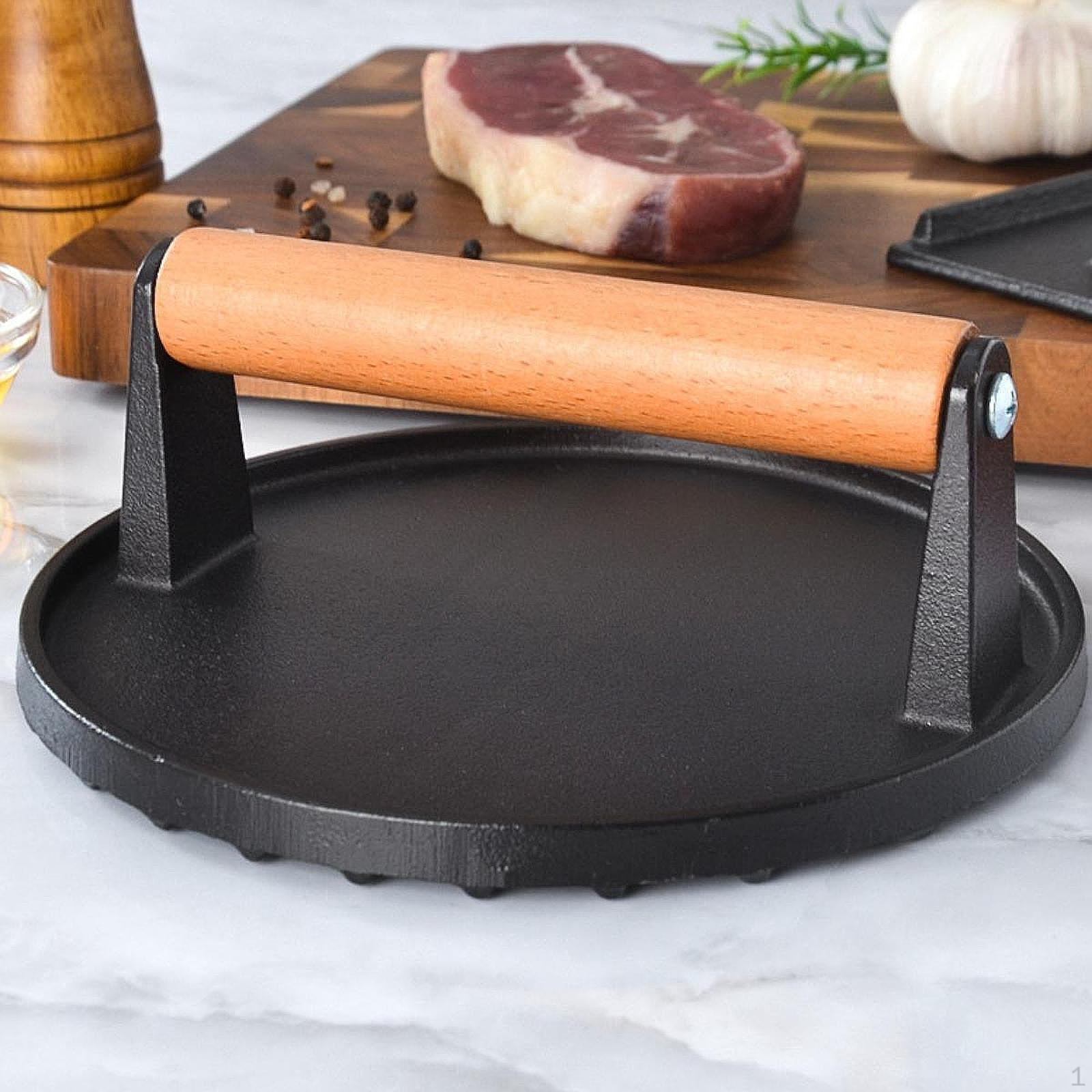 

Бургер Пресс Барбекю Чугунный Антипригарный Сверхпрочный Гамбургер Стейк Для Дома Round