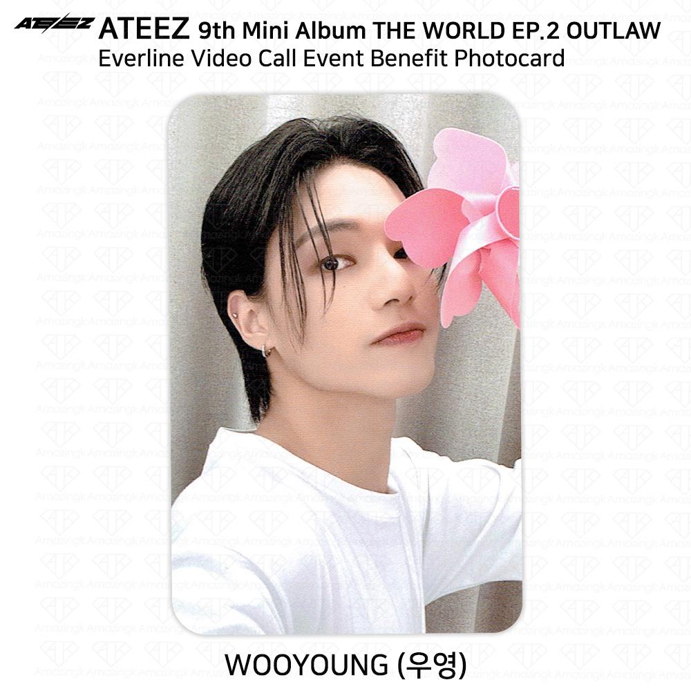 ATEEZ THE WORLD EP.2 OUTLAW Fan Sign Event Benefit Photocard Minirecord Everline