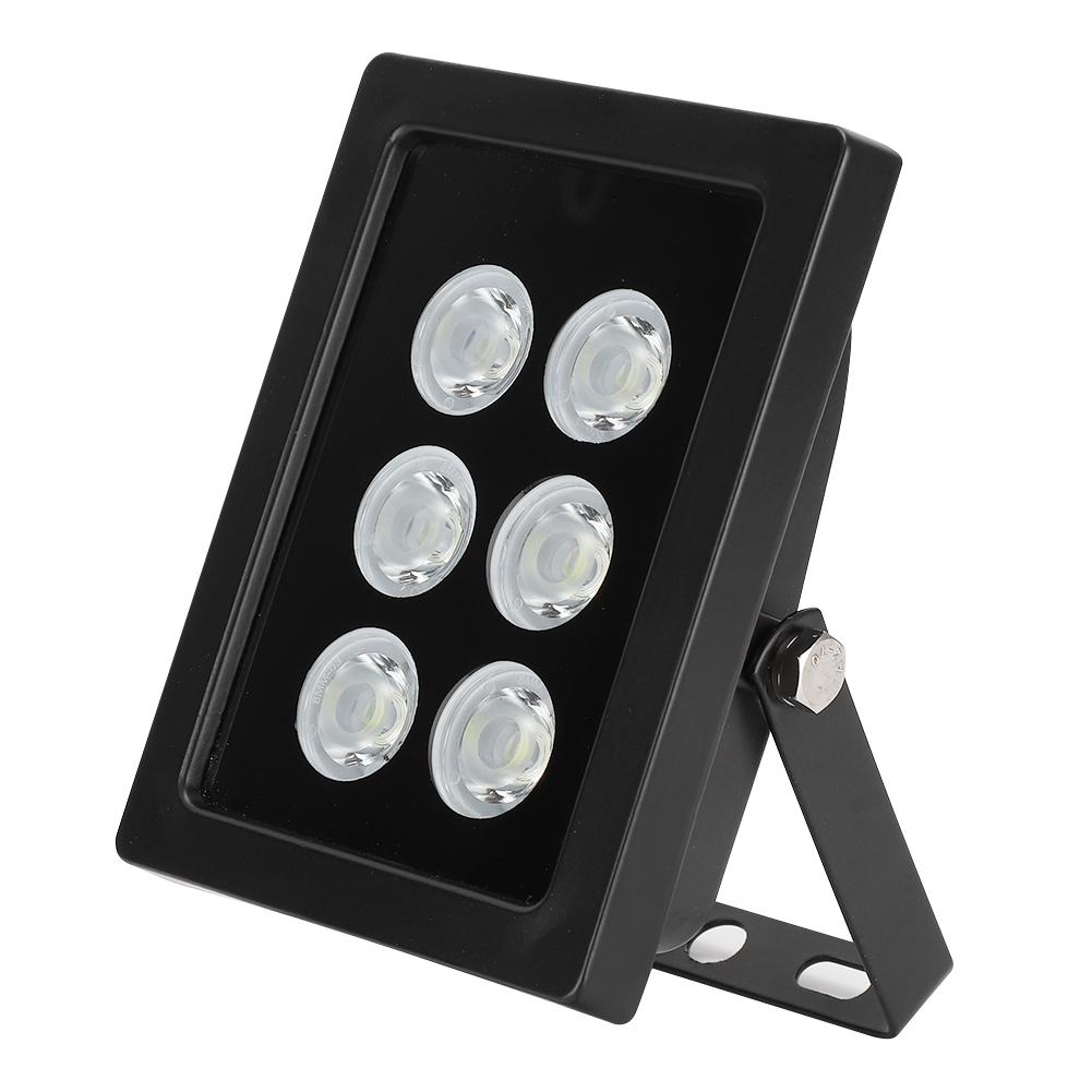 DC12V 6 LEDs Fill Light IP66 Waterproof Light Adjustable Installation for Security Surveillance