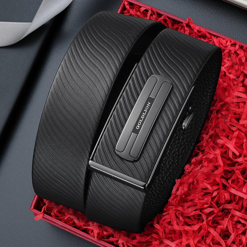 Goldlion Men s Automatic Buckle Leather Business Belt 125cm