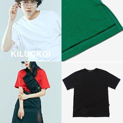 Girukji 16-Count Plain Round T-Shirt (Type A) Green/M