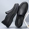 Solid Color Fashion Casual Shoes for Men 2026 New Designer Big Size Loafers Male Breathable Soft Sole Genuine Leather Shoes Man