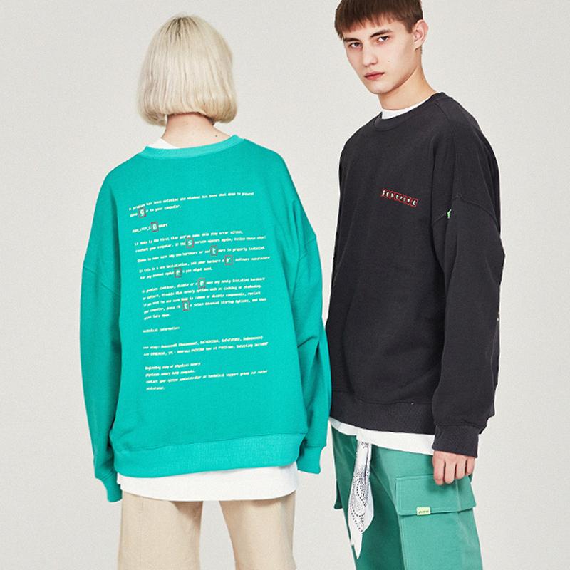 Ghost Street Pigment Print Sweatshirt T-Green Green/2
