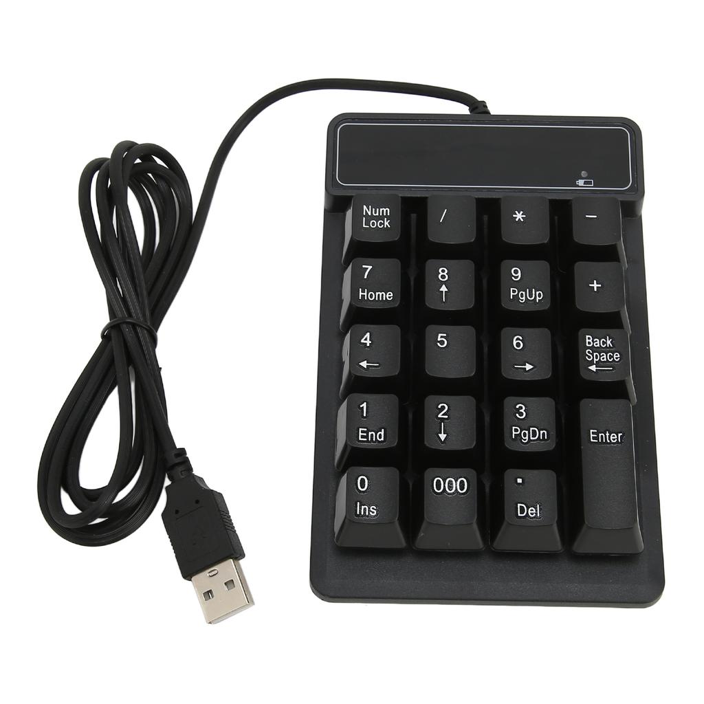 19 Key USB Mechanical Numpad 10 Million Times Key Mini Portable Ergonomic Number Pad for Computer