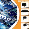 Custom Name Personalized Cosmic Bot Crew Print Umbrella, Auto Open Close, 8‑Rib Sturdy Frame, Commute Camping Hiking Use, Birthday Gift