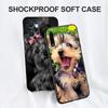 Black Tpu Case For Realme 2 3 3i 5i 5s 6s 7i 6 7 8 8i pro 4g 5g cover Yorkshire Terrier Dog