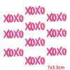 10PCS Wholesale Pink Bow Crown Lips Embroidery Patches For Clothing DIY Thermoadhesive Patches On Clothes Iron On Patch Backpack
