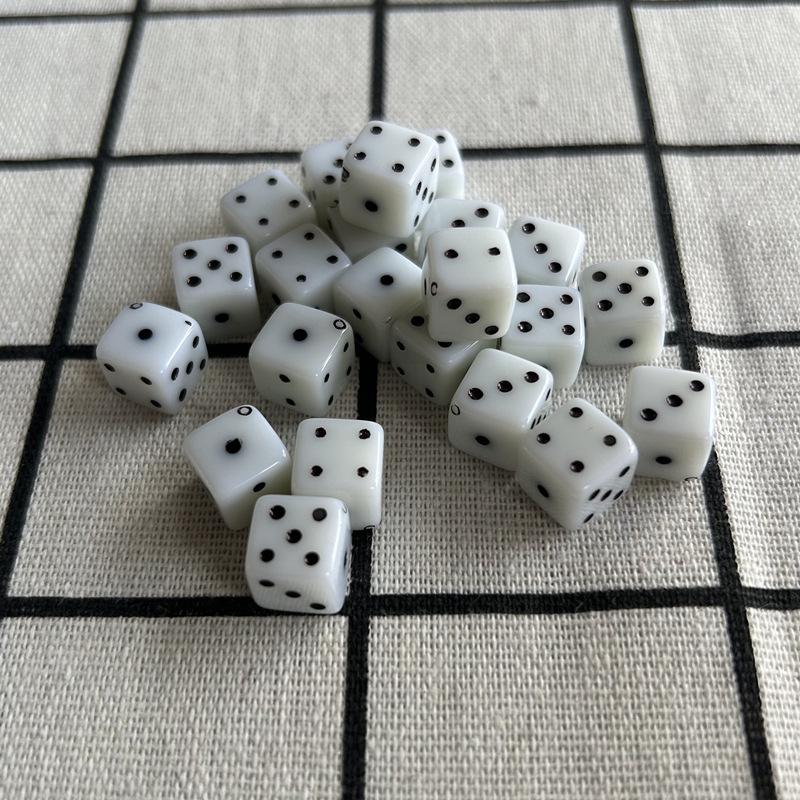 10mm Acrylic Colored Square Dice Beads for DIY Jewelry Accessories