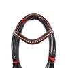 Weymouth Bridle Tan Stone Crystal Brow-Band with Softy Padding for Horse.