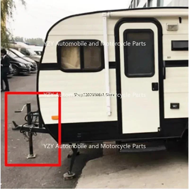 NEW Trailer Jack Hand Guide Wheel Lifting Jack Trailer Bracket 600KG Square Tube Thickened Farm Tools Support Frame