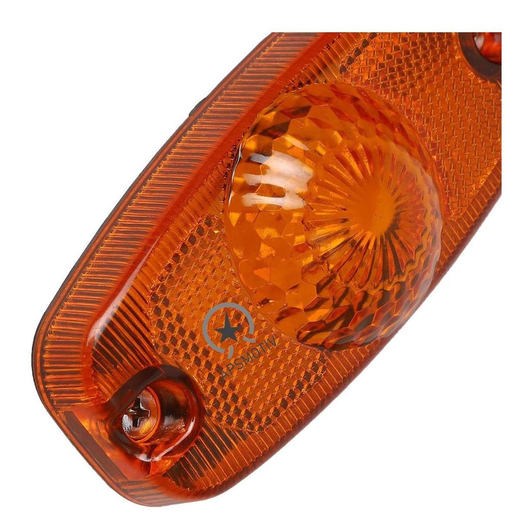 8-Pack Amber 4.5" Marker Lights 24V  Surface Mount LED Trailer Running Lights for Semi Truck, Freightliner Cascadia, RV, UTE, UTV