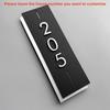 Acrylic Modern Door Plate Shop Sign Customize House Number For Home Office Flats Restaurant Hotel Cafe Bar Home Decor Plate