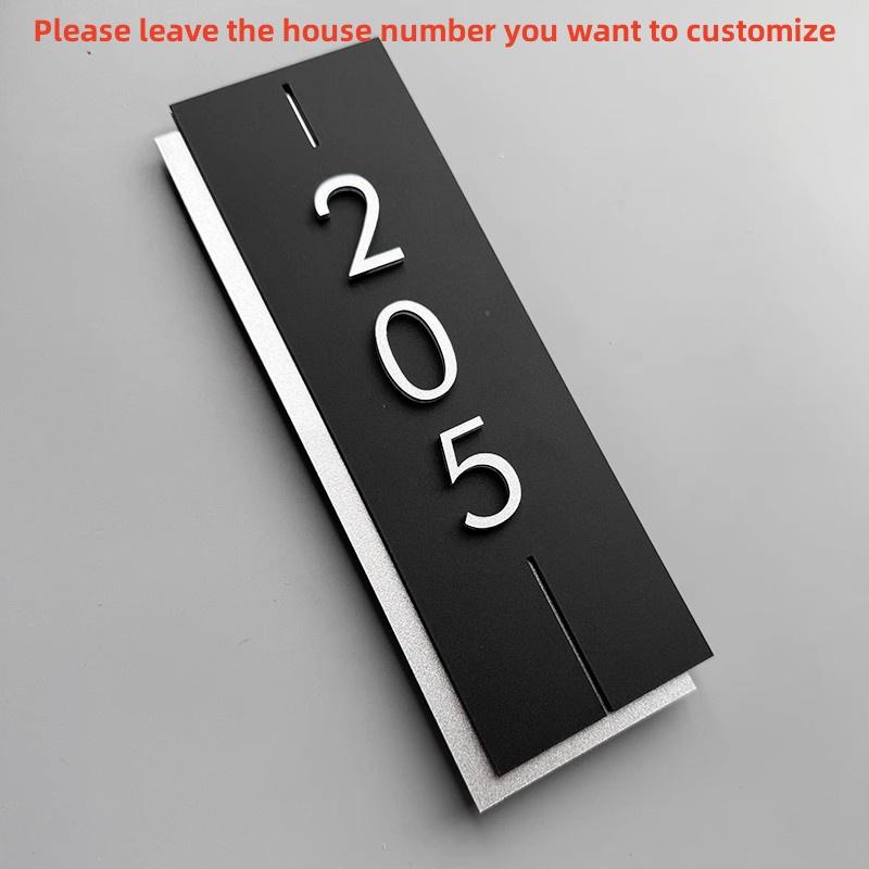 Acrylic Modern Door Plate Shop Sign Customize House Number For Home Office Flats Restaurant Hotel Cafe Bar Home Decor Plate