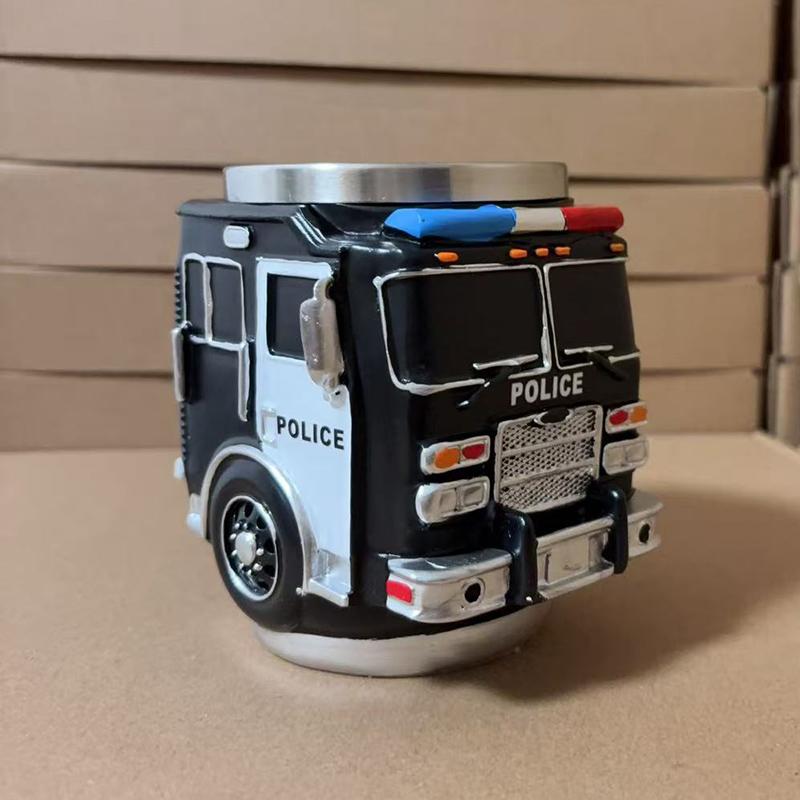 Funny Mugs Firefighting Coffee Mugs Creative Design Truck Coffee Mug Firefighting Coffee Mugs Tea Cup For Hot Cold Water Juice