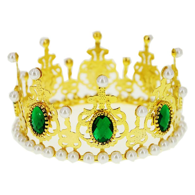 Свадебная корона головной убор цветной кристалл королева украшение на день рождения торт — фото 5