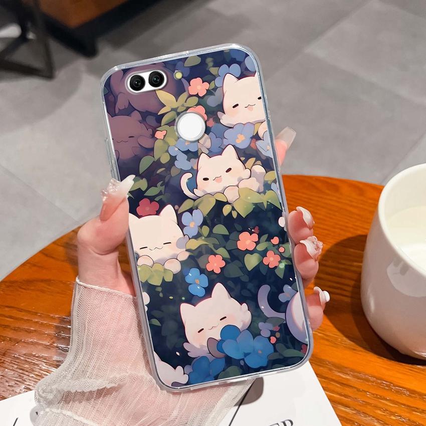 For Huawei Nova 2 2S 3 3e 4 4e 5 5i 7i 6 7 SE Luxury Clear Phone Case Beautiful Butterfly Wing Pattern Soft Silicone Anti Fall Shell For Huawei Casing