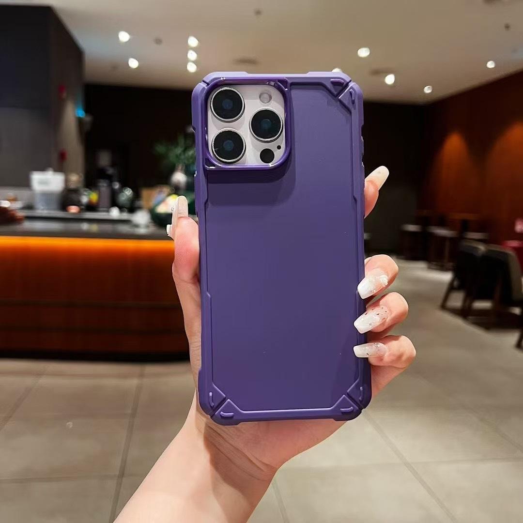 

Applicable To Apple 16 Promax Four Corner Anti Fall Mobile Phone Case New IPhone 15 Protective Case Matte 1413 Mecha iPhone 12Promax