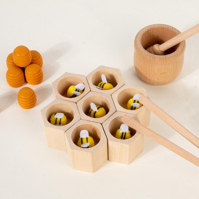 

Детская головоломка с бусинами: Маленькая пчелка, ролевая игрушка для тренировки концентрации