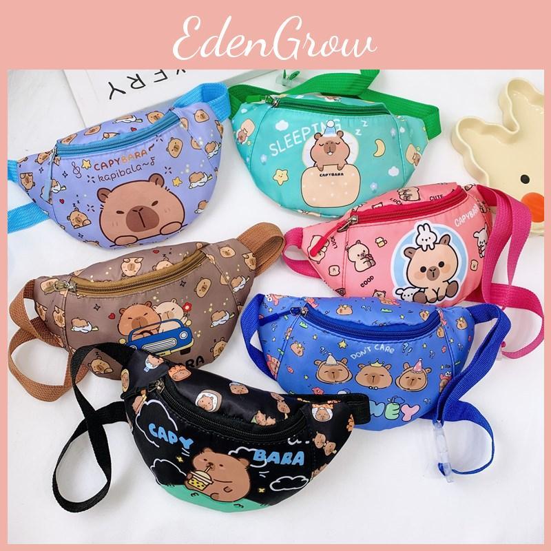 Crossbody Printed Capybara Chest Bag Children Cartoon Outdoor Leisure Pack Waist