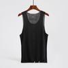 Liquid Ice Silk | Seamless Super Thin Men's Quick-Dry Vest, V-Neck & Round Neck, High Elasticity, Ideal for Summer Sports