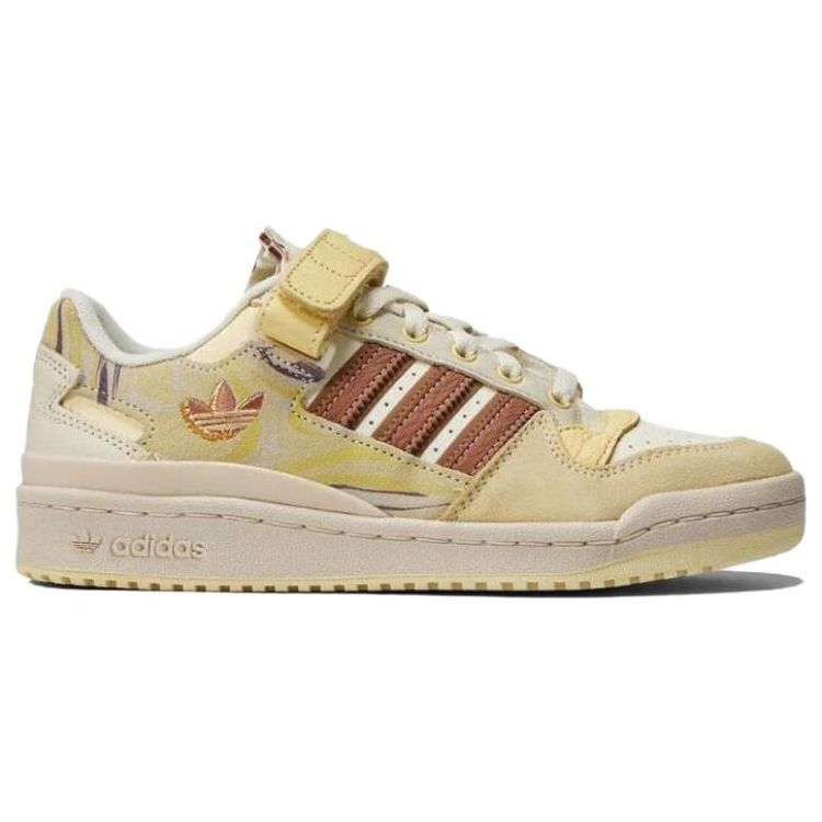 adidas Forum Low White Clay Strata Yellow Damen Sneaker Kreideweiß Easy-Gelb ID2558