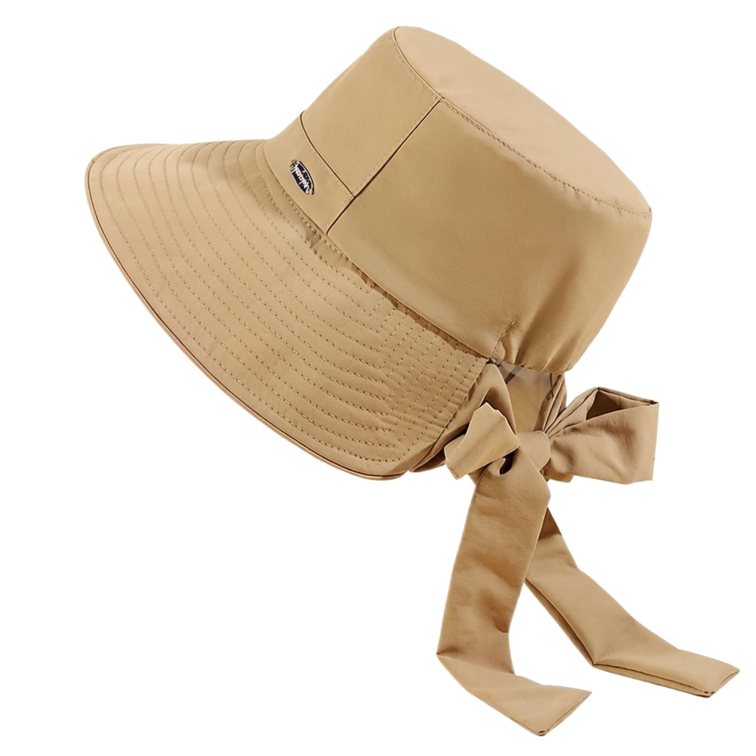 

UV Protection Hat with Bow Tie Sun Wide YFM06 [Qzkouma] Women s Belt, Breathable, Protection, Brim, Sweat-Absorbing, Face-Slimming Effect, Foldable,