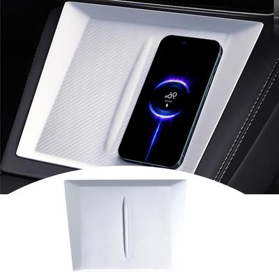 New For Tesla Model Y Juniper 2026 2026 Car Wireless Charging Pad Center Console Anti Slip Silicone Mat Interior Accessories