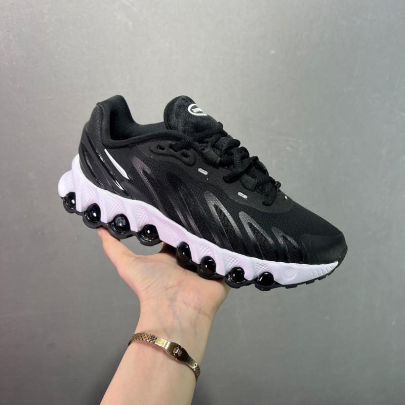 Men Women Running Shoes Lightweight Breathable Flyknit Upper Full Length Air Cushion Comfort Walking Sneakers