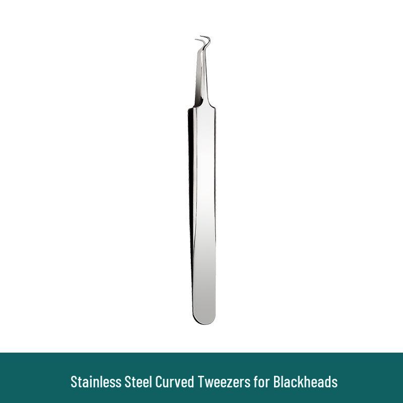 Stainless Steel Blackhead Remover and Pimple Extractor Set—4-Piece Beauty Tool for Acne and Zit Care
