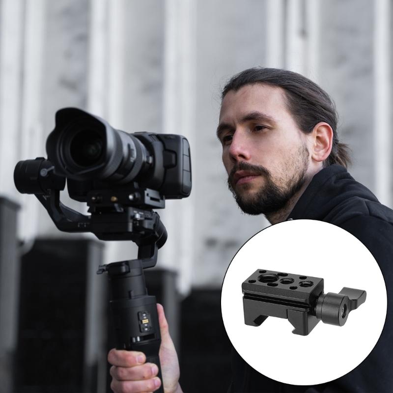 Aluminum Alloy Standard Quick Release Tube Clamp Feature 1/4 and 3/8 Threaded Holes for Various Use in Studios