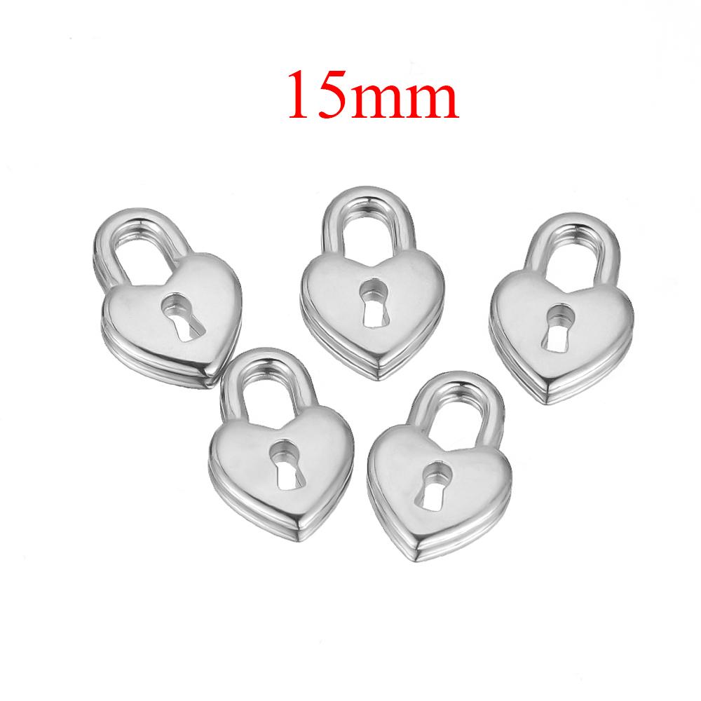 5pcs Stainless Steel Heart Pendants Charms for DIY Jewelry Making Couples Necklace Accessories Findings Earrings Supplies Crafts