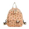 Corduroy Bag Cherry Print Small Fresh Lightweight Backpack Velvet Shoulder Sweet Cute Girl Backpack