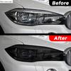 2 Stück Performance Autoscheinwerfer Schutzfolie Frontlicht Smoked Black TPU Aufkleber für BMW X5 F15 M F85 2014-2018 Zubehör