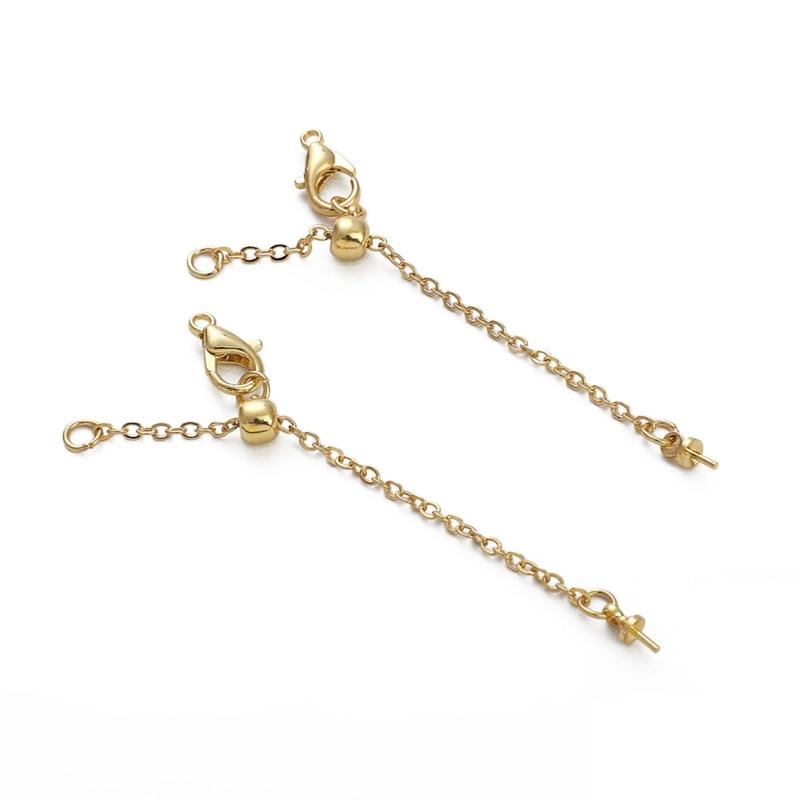 Multipurpose Adjustable Length Chain Lobster Clasp Extension Chain Charm Pendant for Comfort Fits Jewelry Accessory
