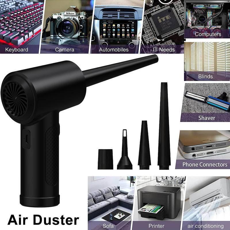 51000RPM Strong Power Compressed Air Duster Cordless Electric Dust Collector Mini Portable Computer Keyboard Air Blower